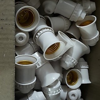 Đui đèn xoáy, đui treo [SALE] E27 Trắng