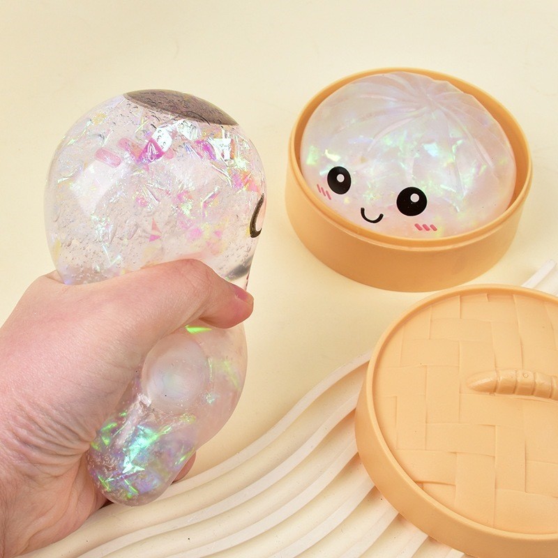 Pectin mô phỏng bánh thịt lợn nướng, bóp và lỗ thông hơi để giảm căng thẳng, bánh lớn biểu cảm, đồ c
