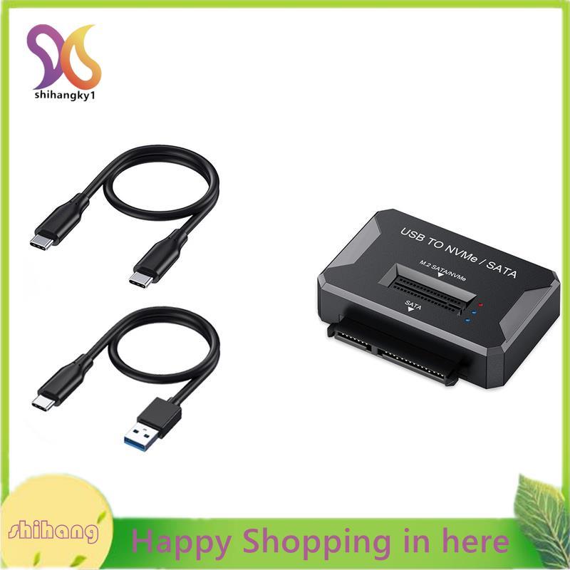 M2 SATA NVMe sang USB 3.1 10Gbps 2.5 Inch SATA SSD Adapter cho 2230 2242 2280 22110 M2 Vỏ SSD Đế Doc