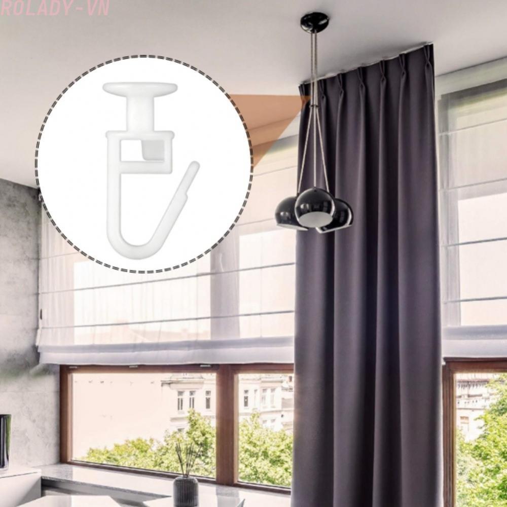 #ROYALLADY#Curtain Hooks Low Friction Operation High-quality Plastic Compact And Discreet