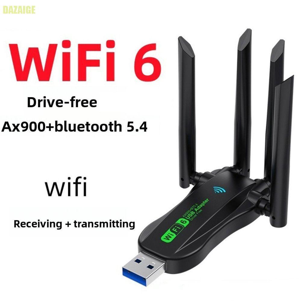 Bộ chuyển đổi USB WiFi6 băng tần kép DAZAIGE AX900 Plug Play Internet tốc độ cao