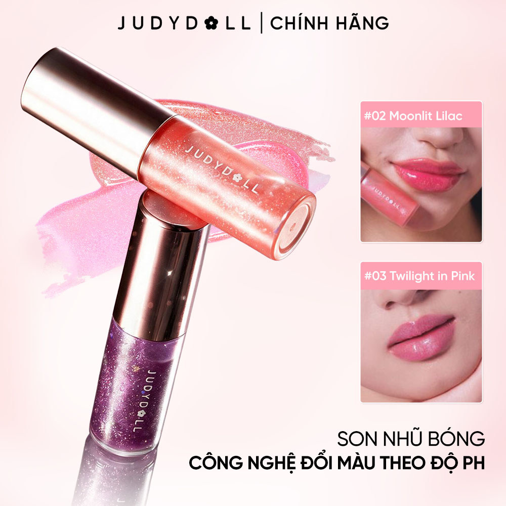JUDYDOLL Son Nhũ Lấp Lánh Căng Mọng & Dưỡng Môi Dazzle Crush Lip Oil