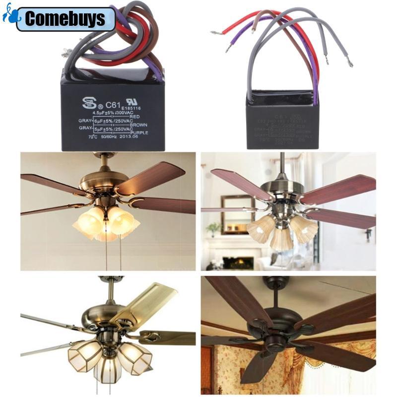 Com * CBB61 4 5 + 6 + 5UF 4 5 + 6 + 6UF 5 + 5 + 5UF 4 + 4 + 2 5UF 4 + 5 + 6UF 5 Quạt trần 250V