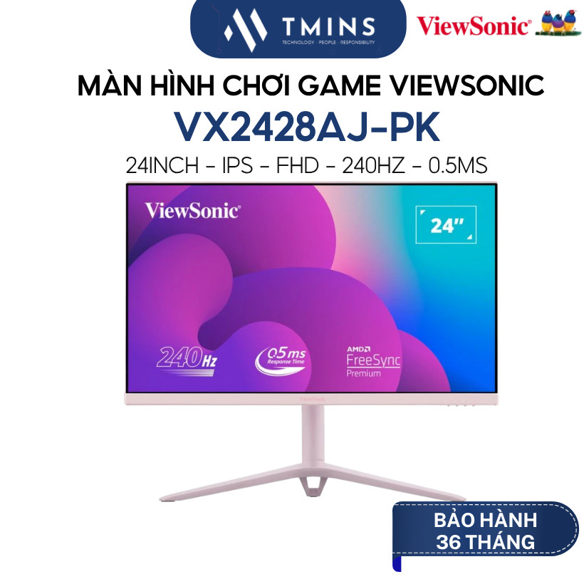 Màn hình Viewsonic VX2428AJ-PK/BL (24inch - IPS - FHD - 240hz - 0.5ms) - Hàng chính hãng.
