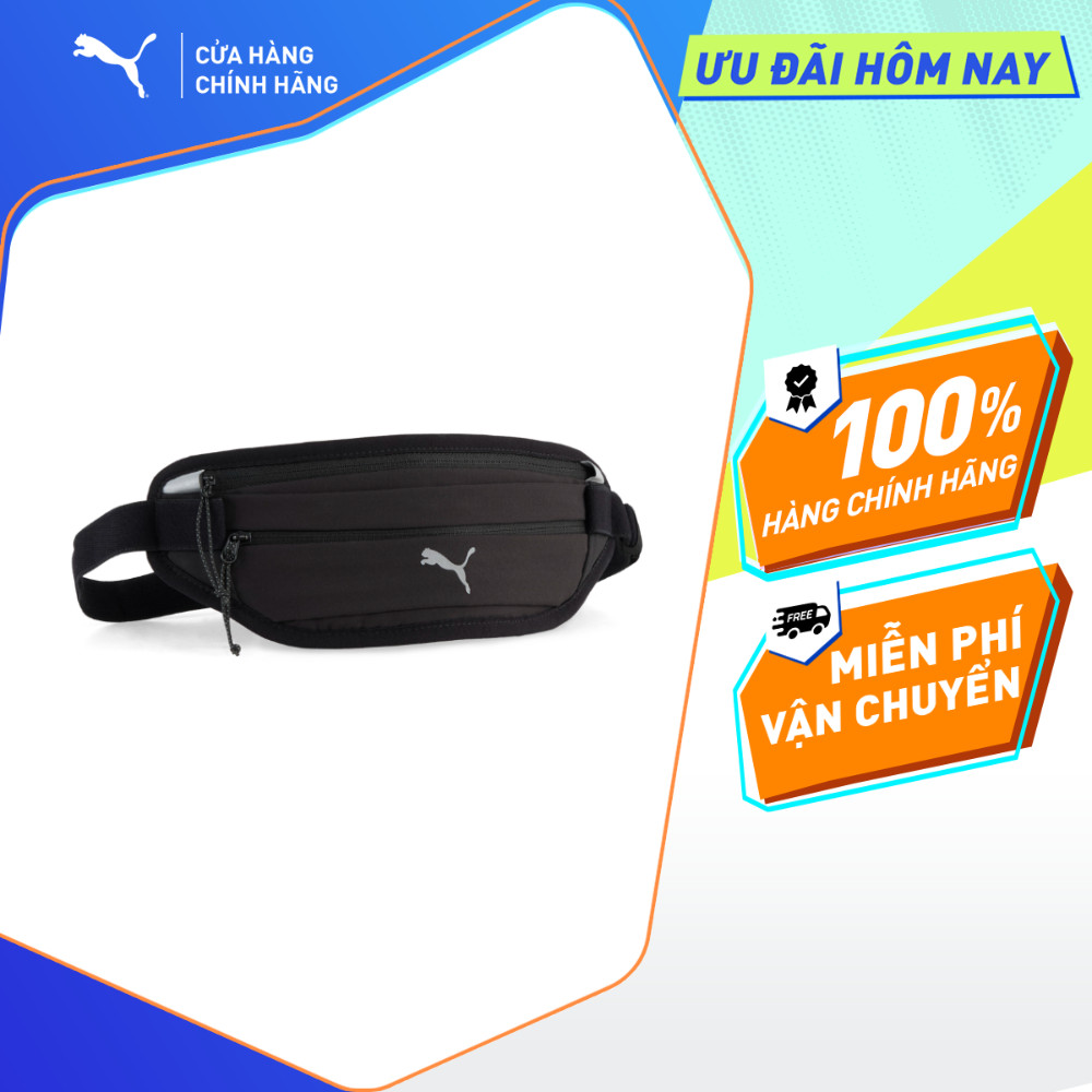 Túi Đeo Hông PUMA Unisex EVERYDAY RUNNING Waist Bag Black Màu Đen