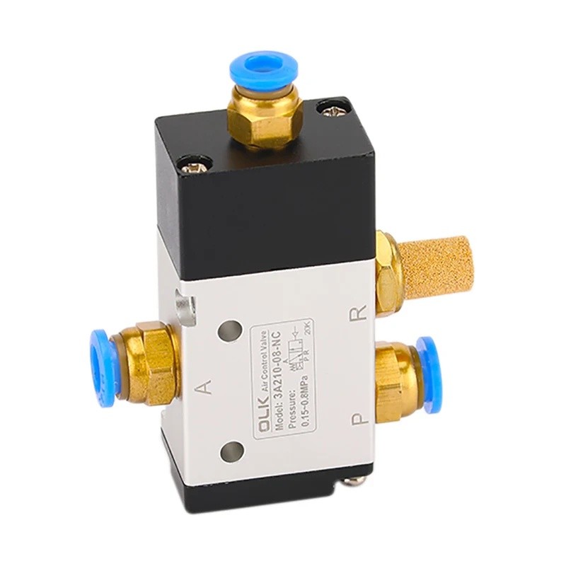 Chất Lượng Cao 3A110-06 3A210-08 3A310-10 3A410-15 2 Vị Trí 3 Chiều Điều Khiển Không Khí Van Đảo Chi