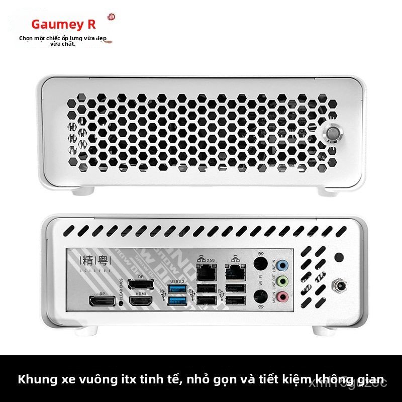 Vỏ case máy tính ITX mini nằm ngang văn phòng nhỏ gọn di động thiết kế đẹp bền đẹp tiện lợi chất lượ