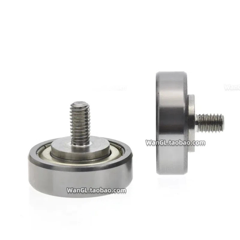 2Pc BJL02 vòng bi ren bên ngoài 420 ròng rọc bánh xe chịu lực bằng thép không gỉ BJL02-D16-L5 BJL02-