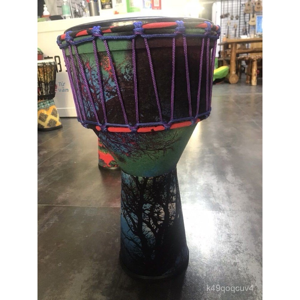 Trống djembe 10 inch thương hiệu LD chất liệu PVC chuyên nghiệp cho trẻ em và người lớn