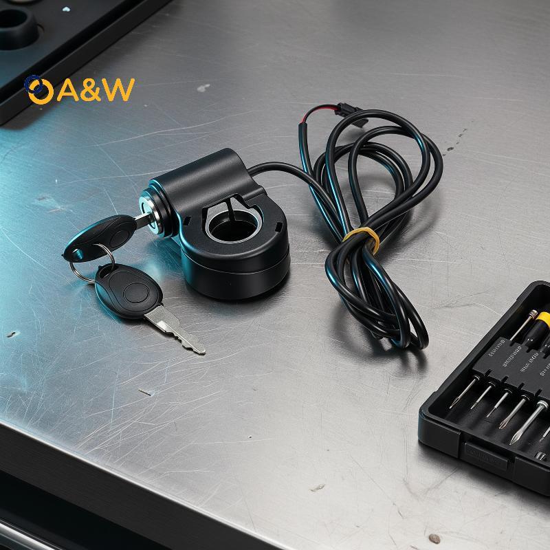 A & W Rust Proof Ebike Lo Key Switch 12V-72V 2 Dây 2 Phím Phụ Kiện Thay Thế Cho Ridstar Q20