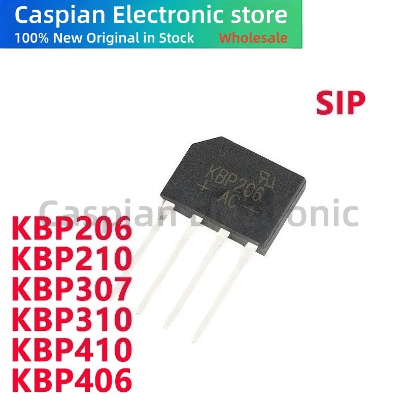 5 Chiếc KBP206 KBP210 KBP307 KBP310 KBP410 KBP406 Bán Buôn Cầu Chỉnh Lưu