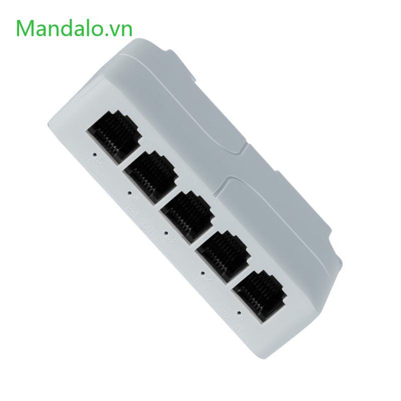 Met 1 trong 4 Out Network Switchs Extender Nhỏ gọn 5 cổng POE Extender cho công tắc PoE Camera NVR D