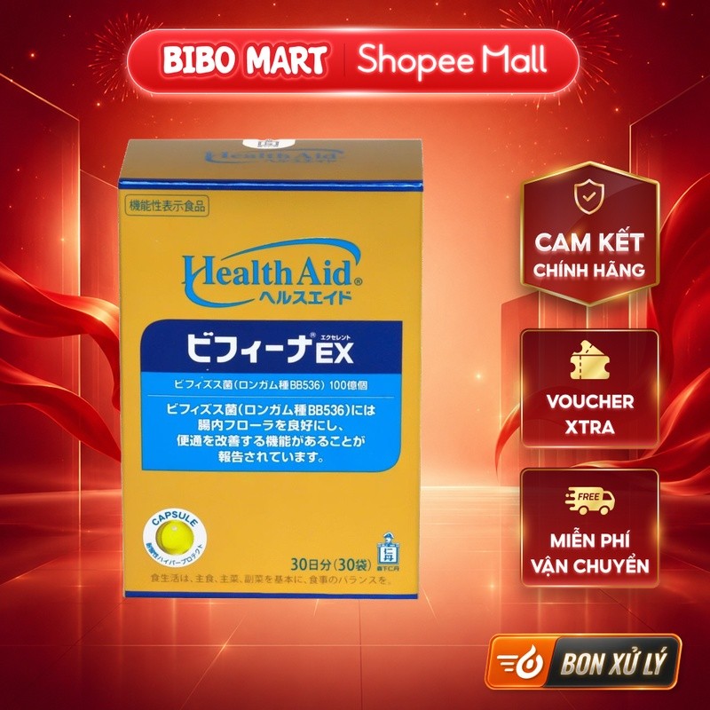 Men Vi Sinh Bifina EX Nhật Bản Hỗ Trợ Tiêu Hóa Người Lớn (30 gói) - Bibo Mart
