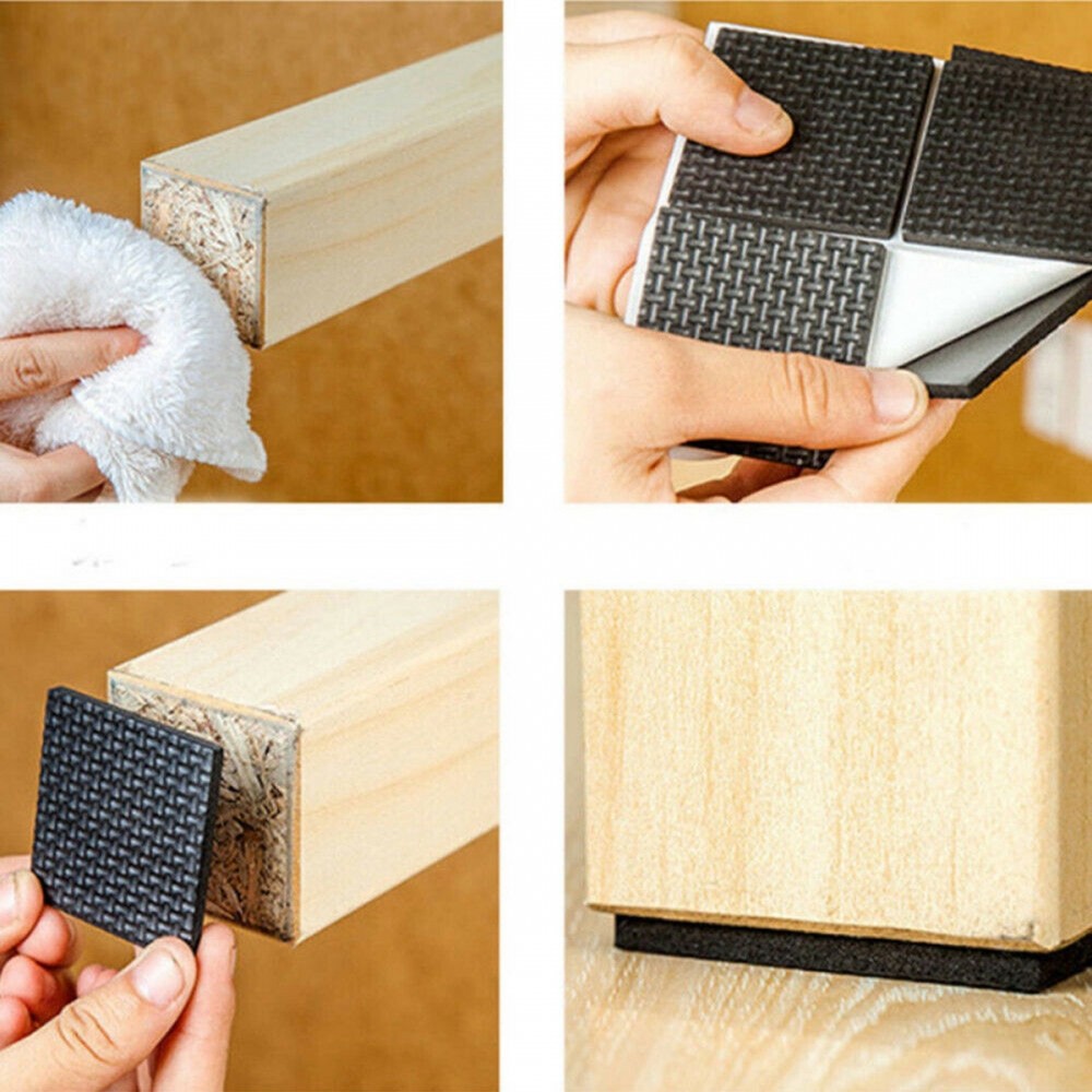 [FLASH SALE]Foot pad Rubber Sofa Square Round Self Adhesive Table EVA Floor Leg Lights-READY STOCK