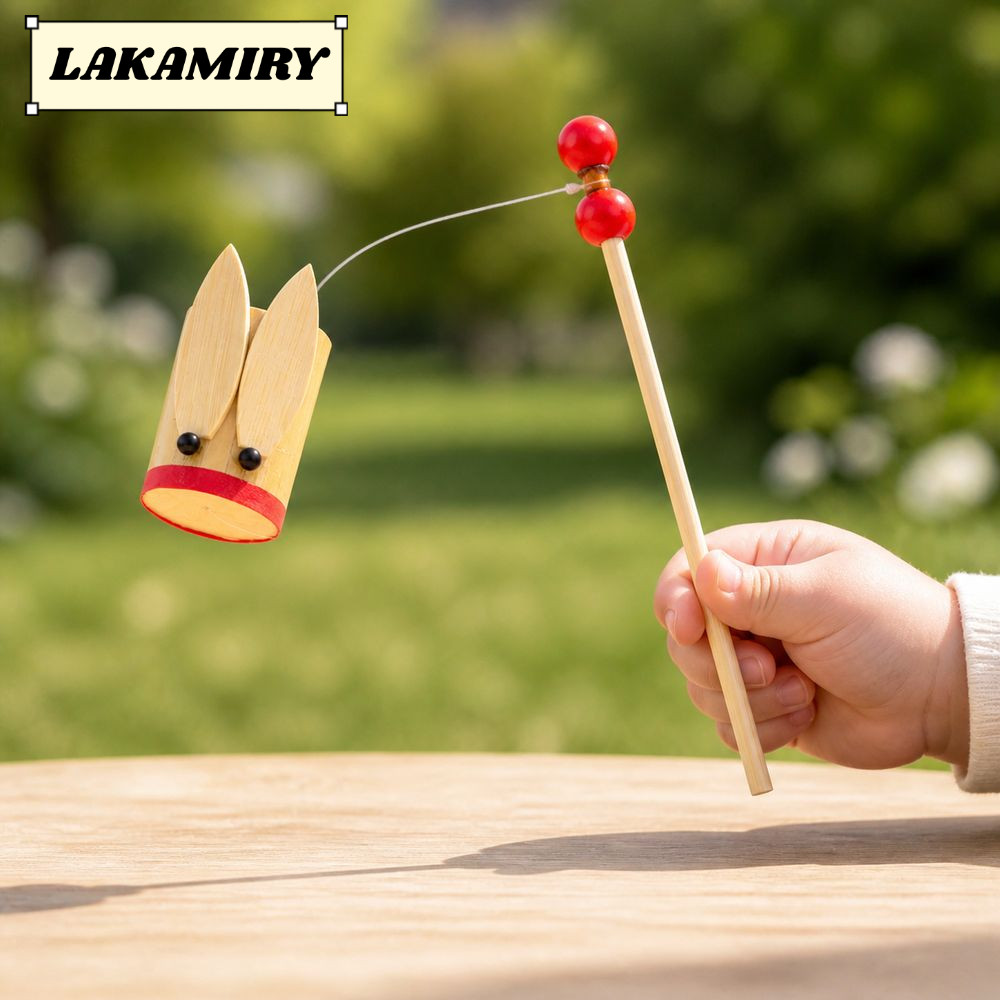 LAKAMILY Bamboo Cicada Sound Maker, Sản xuất âm thanh Cicada Shaped Noisemaker, Tre thời trang Lắc h