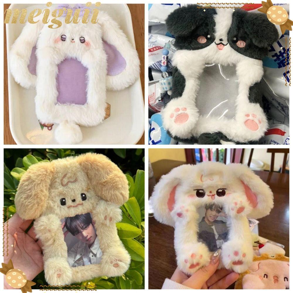 MEIGUII Photocard, Thỏ Tai Lớn Sang Trọng / Border Collie Photo Card Holder, Dễ Thương Đa Năng Thẻ T