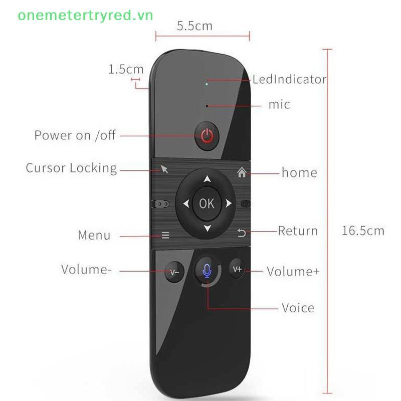 Metertryred M8 Air Mouse Điều khiển từ xa bằng giọng nói Bàn phím Mini không dây 2.4G Tiết kiệm năng