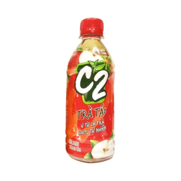 Trà xanh C2 táo chai 355ml - 00173