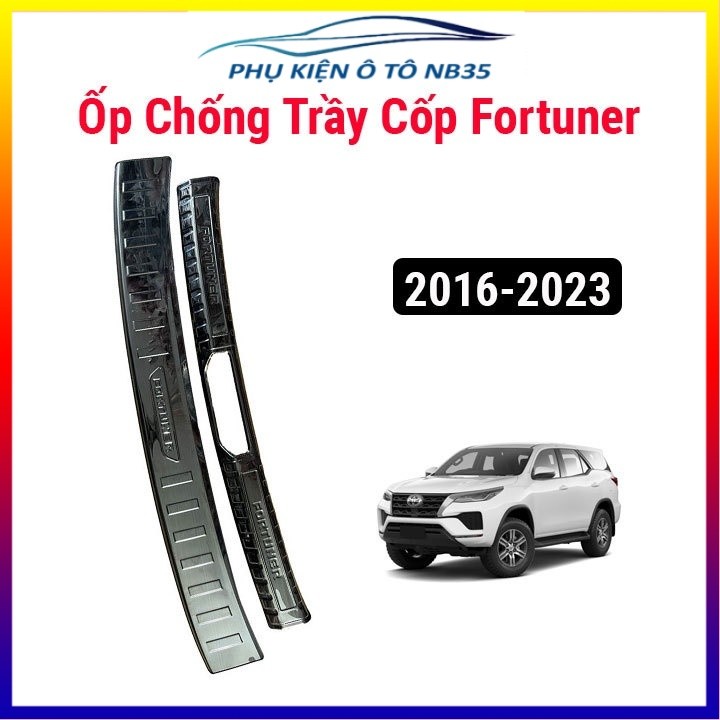 Ốp chống trầy cốp trong ngoài fortuner 2017-2023