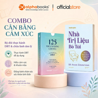 Sách - Lẻ/Combo: 125 thẻ cân bằng cảm xúc theo phương pháp DBT + Nhà Trị Liệu Bỏ Túi (Medinsights)