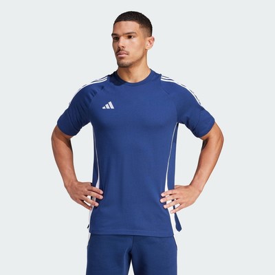adidas Bóng đá Áo Thun Thể Thao Tiro 24 Nam Màu xanh da trời IR9347