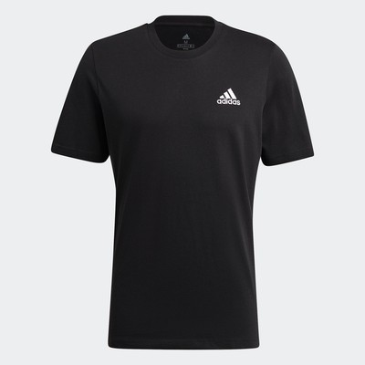 adidas Phong cách sống Áo Thun Thêu Logo Nhỏ Essentials Nam Đen GK9639
