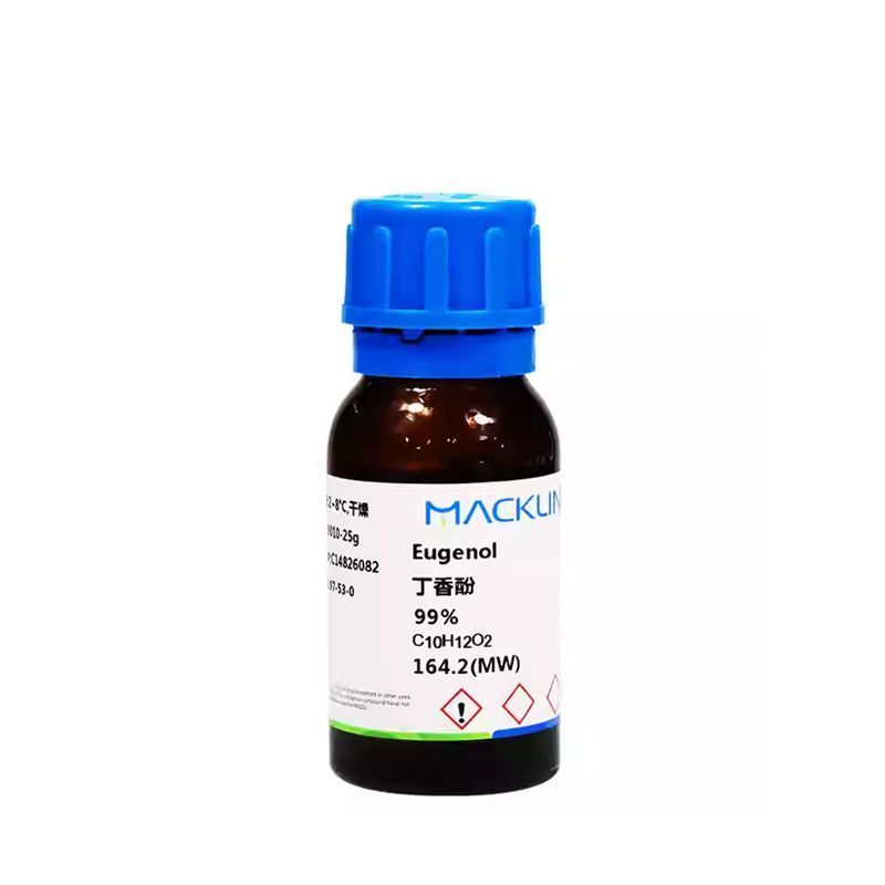 #丁香酚丁子香酚丁香油酚99% Clove Acid Cas 97-53-0 Sử dụng thử nghiệm Thuốc thử McLin Clove Phenolic Clove Dầu đ