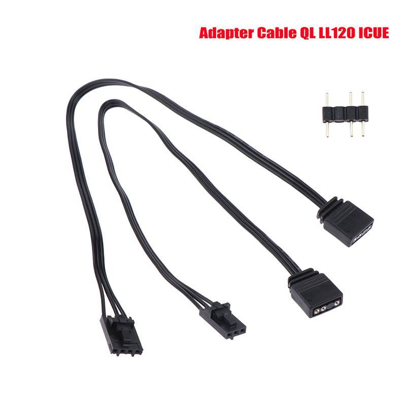 Wa Adapter Cáp Cho Corsair RGB Sang Tiêu Chuẩn ARGB 4Pin 3Pin Adapter Kết Nối Cướp Biển Tàu Bộ Điều 