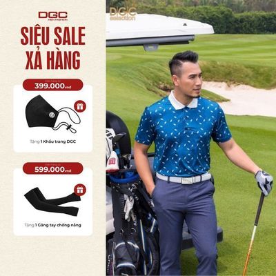 Áo Polo Golf Nam Ngắn Tay DGC Kiểu Dáng Năng Động, Chất Vải Thoáng Mát - SAPBC19M
