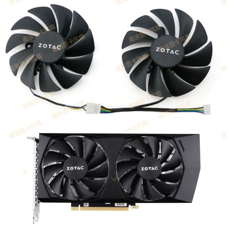 Hàng sẵn có [Phụ kiện làm mát] Quạt làm mát Card đồ họa Zotac / Zotac RTX 3050 3060 3060ti Destroyer