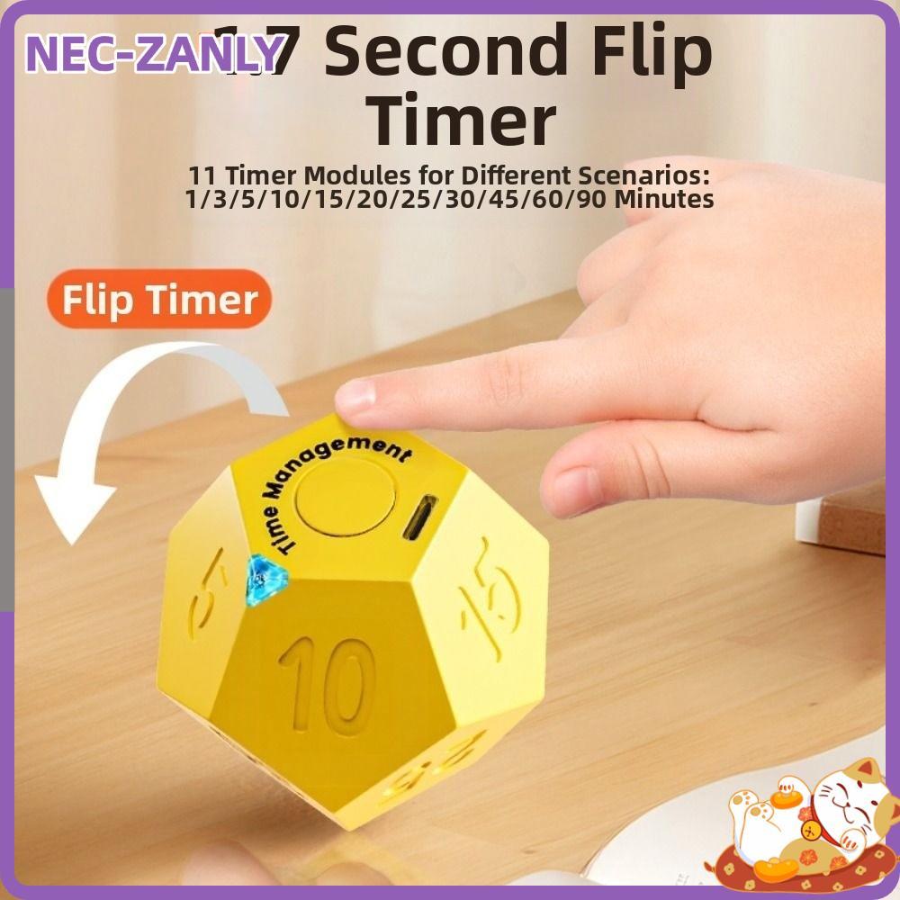 NEC-ZANLY USB Sạc Hẹn Giờ, Màn Hình LED 2 Âm Lượng Có Thể Điều Chỉnh Tự Động Hẹn Giờ Xoay, 12hedron 