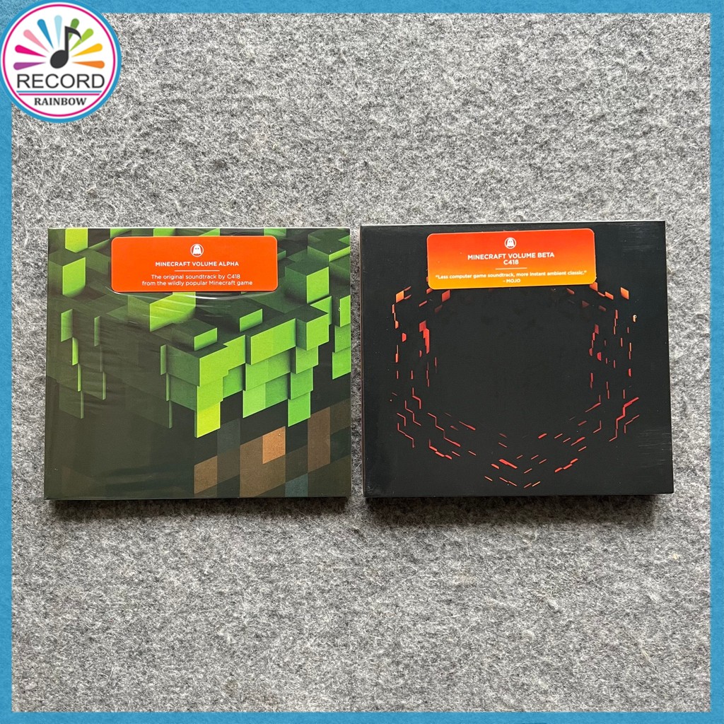 C418 - Minecraft Volume Alpha, Minecraft Volume Beta 2 Albums Set Original CD Album [Sellado] Brand 