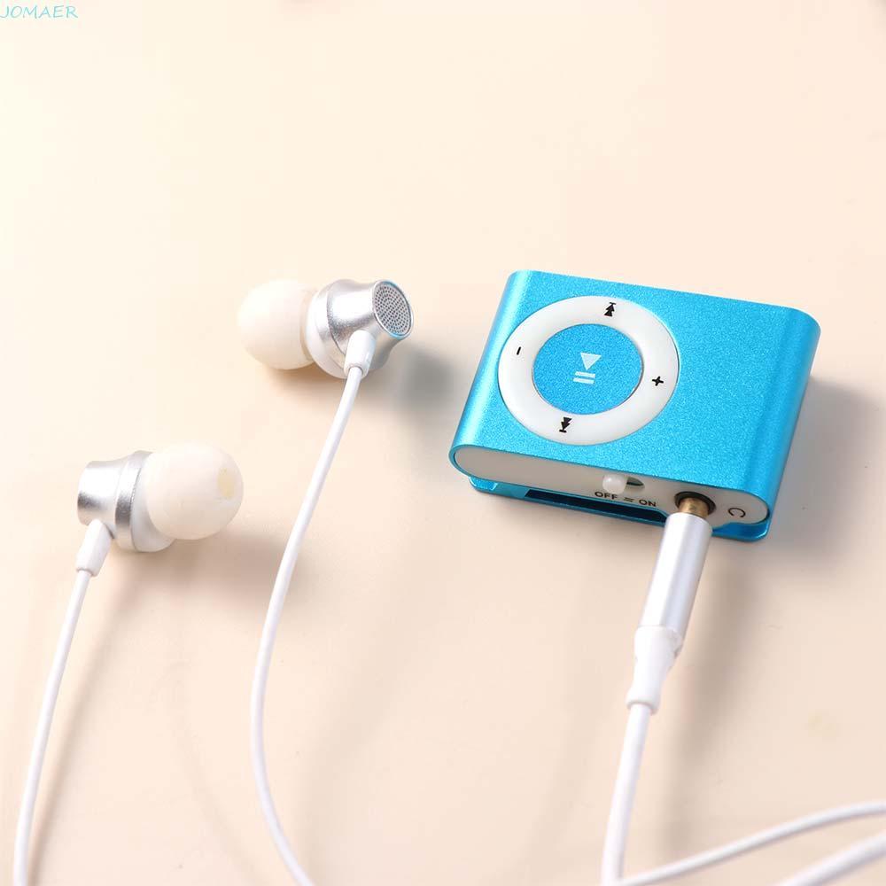 JOMAER Clip MP3 Mini Thời Trang Walkman Kim Loại 3.5 Mm Gương Thể Thao MP3