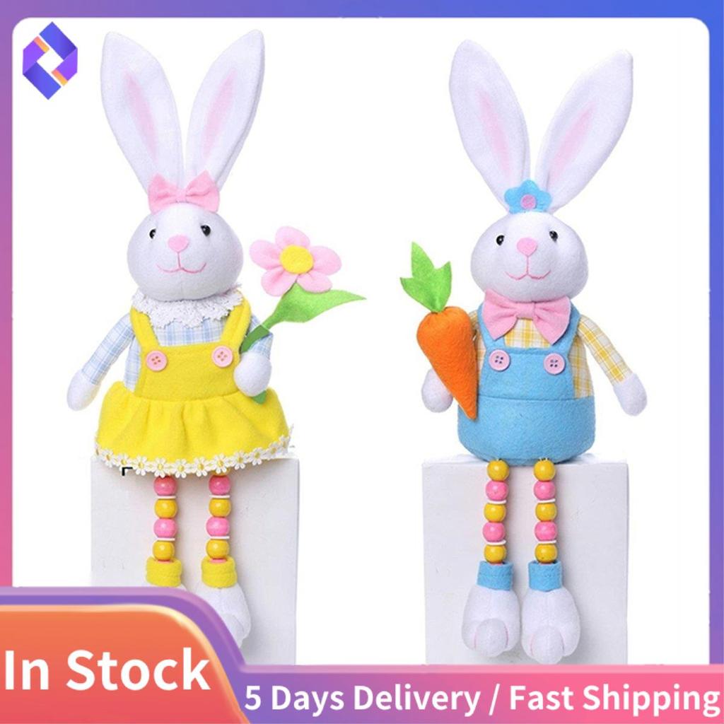 2 Chiếc Lễ Phục Sinh Gnomes Trang Trí Thỏ Phục Sinh Gnomes Sang Trọng Gnomes Búp Bê Nhồi Bông Quà Tặ