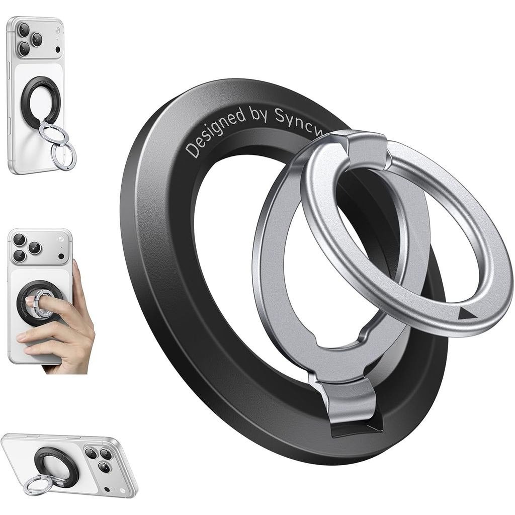 SYNCWIRE Magnetic Phone Ring Holder, for MagSafe Phone Grip Stand Kickstand