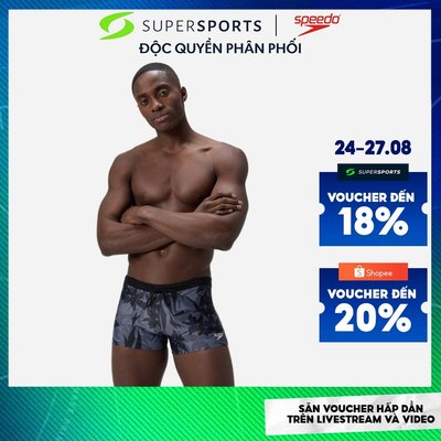 Quần Bơi Nam Speedo Valmilton Allover - Đen - 8-00303116038