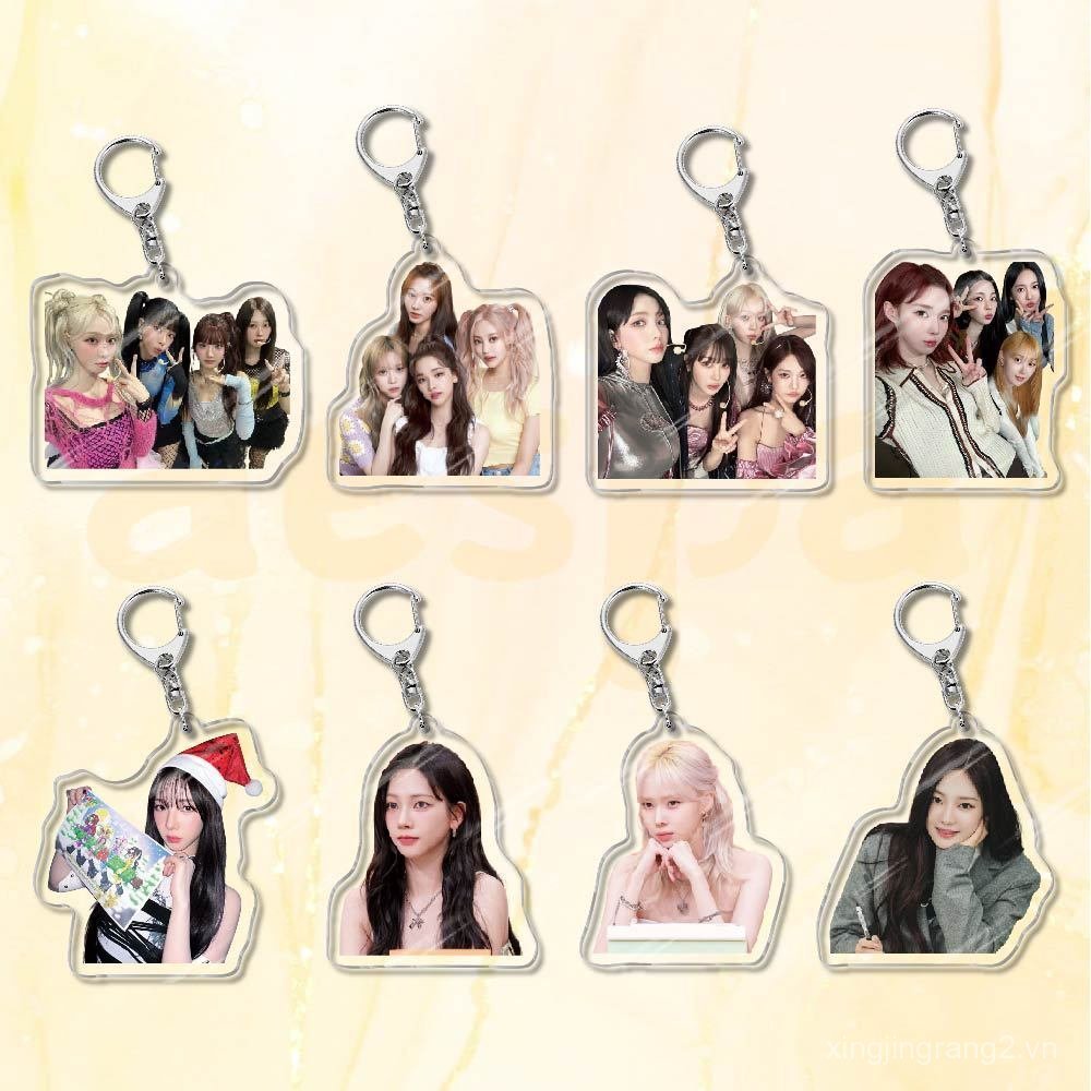 Aespa Kpop Acrylic Móc Khóa Karina Yoo Jimin Túi Mặt Dây Chuyền Sáng Tạo Khuôn Viên Nhỏ Phụ Kiện K ‐