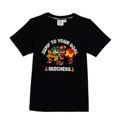 Áo Thun Tay Ngắn Trẻ Em Skechers Nintendo Super Mario Short Sleeve Tee - SL325K551-0018