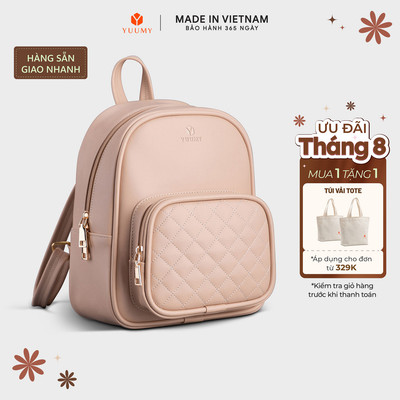 Balo Yuumy (Thời trang nữ cỡ trung chần chỉ - Balo da YBA35) Bagsmart