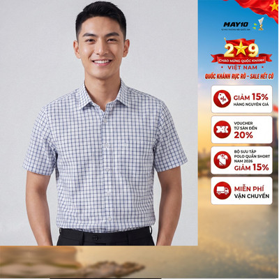 Áo Sơ mi nam cộc tay May 10 form RegularFit mã 010126001 4
