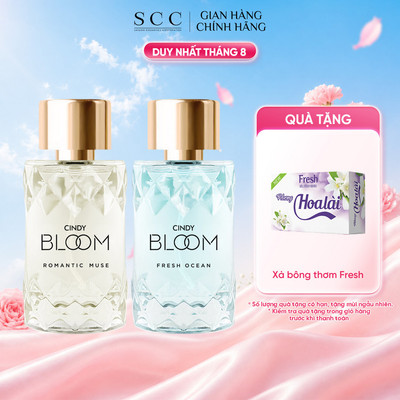 Combo Nước Hoa CINDY BLOOM Fresh Ocean + Romantic Muse 50ml/chai