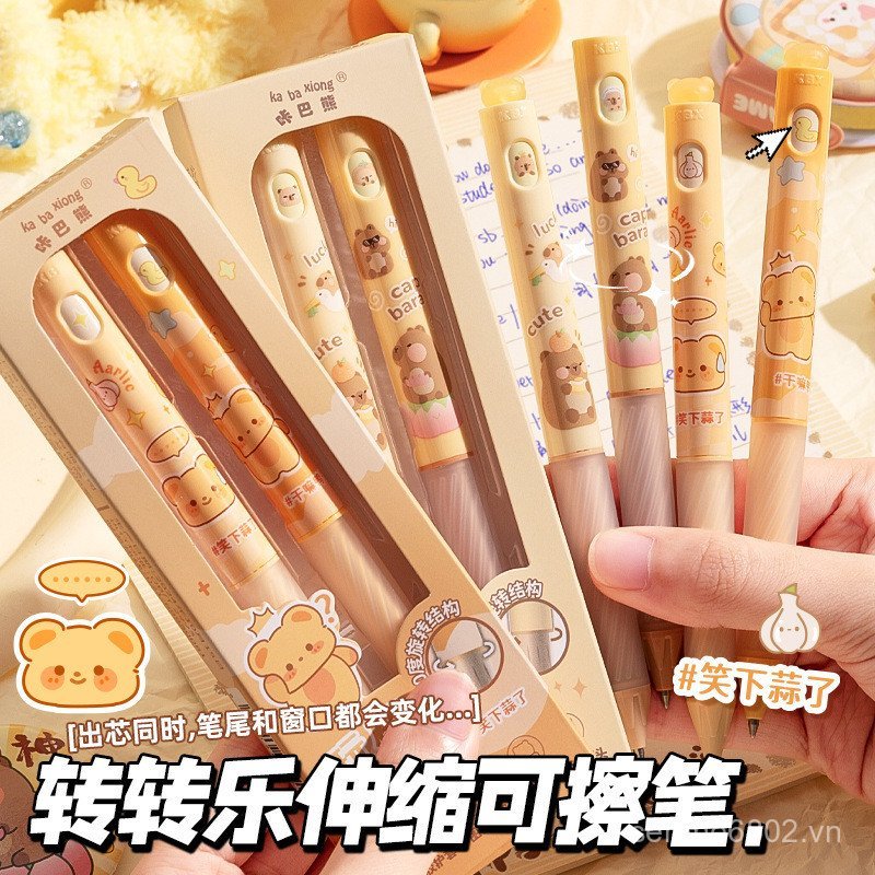 Zhuanzhuanle Hot Erasable Gel Pen 360 Lõi xoay toàn vòng Sinh viên Mịn khô nhanh Magic Eraser Pen NJ