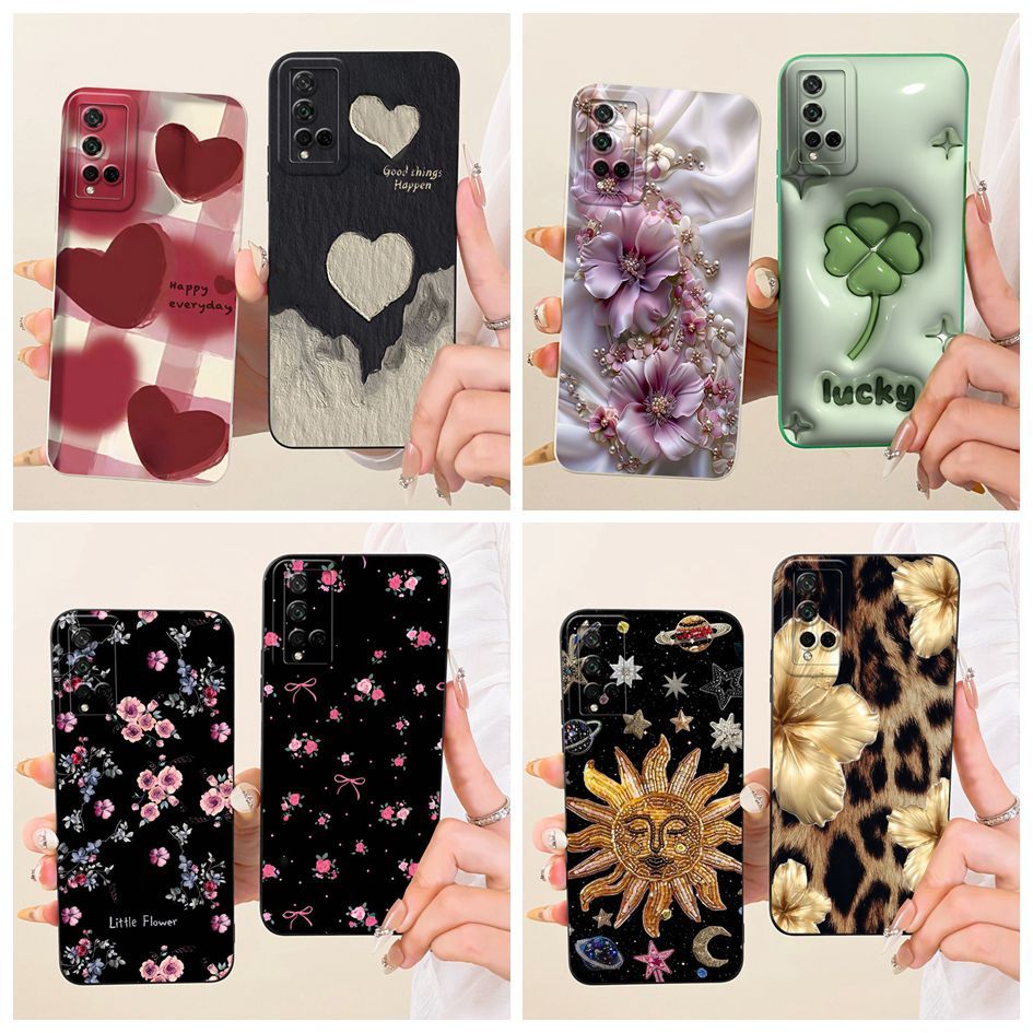 Ốp Bảo Vệ Camera Cho Huawei Nova 5T YAL-L21 YAL-L61 YAL-L71 Tranh Hoa Xinh Đẹp Vỏ Silicon Mềm Cho Ho