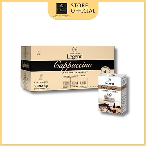 [THÙNG 12 HỘP MOCHA] Cà Phê Hòa Tan CAPPUCCINO MOCHA Trung Nguyên Legend Hộp 12 Gói Đậm Đà