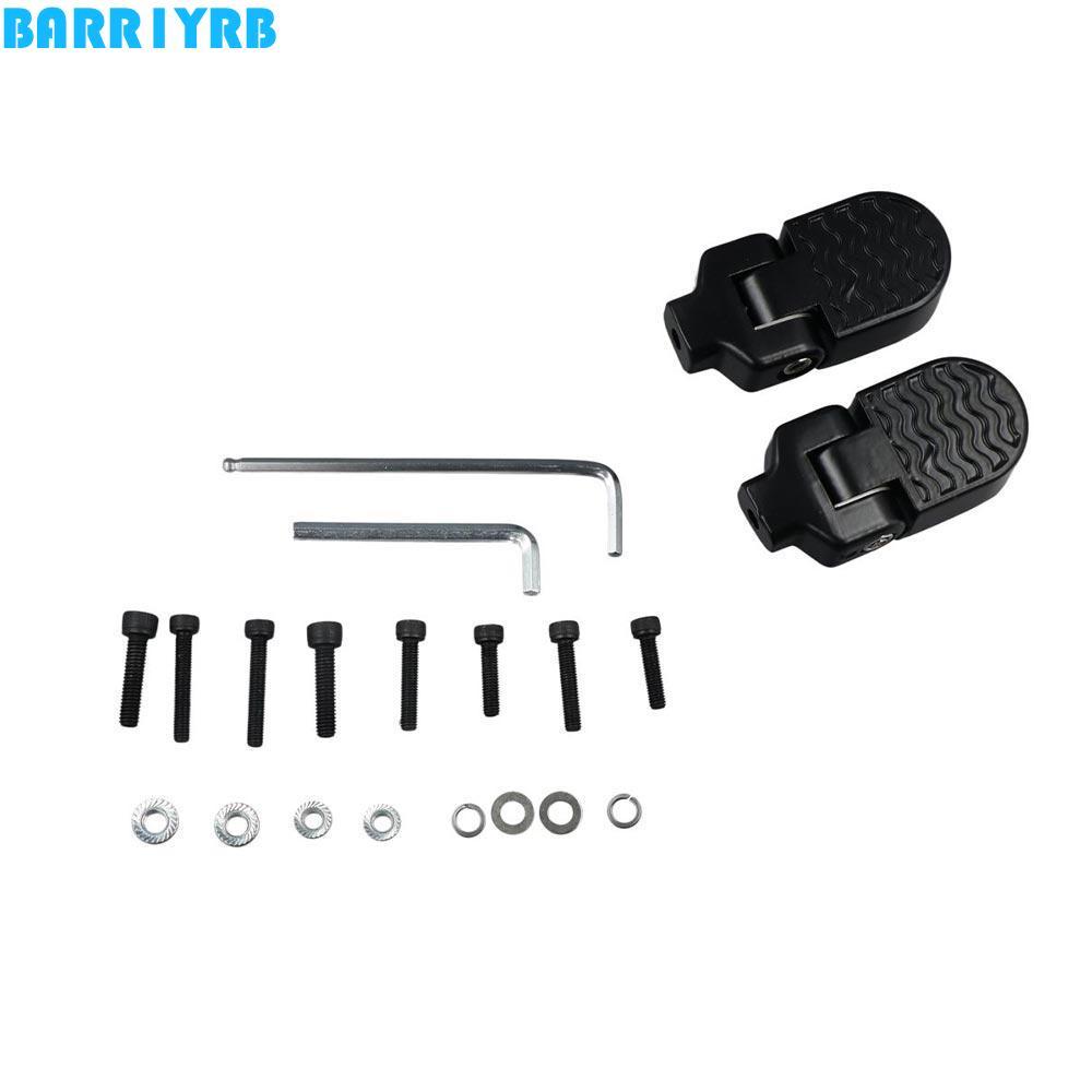 BARR1YRB Bike Backseat Pedals Foldable Durable Cycling Aluminum Alloy Anti-Slip Mtb Bike Bicycle Acc