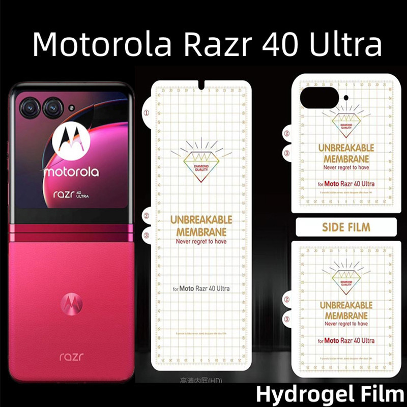 Motorola Razr 60 Ultra 50 Ultra Hydrogel Phim Bảo Vệ Màn Hình Cho Motorola Razr 40 Ultra 5G Mềm Mặt 