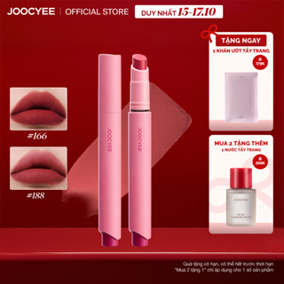 Son Lì JOOCYEE Velvet Rouge Dạng Thỏi Mịn Lì Không Lem Lâu Trôi Bền Màu Dưỡng Ẩm Lên Màu Chuẩn Tự Nhiên Không Gây Khô Môi Che Mờ Vân Môi Viền Môi 4g