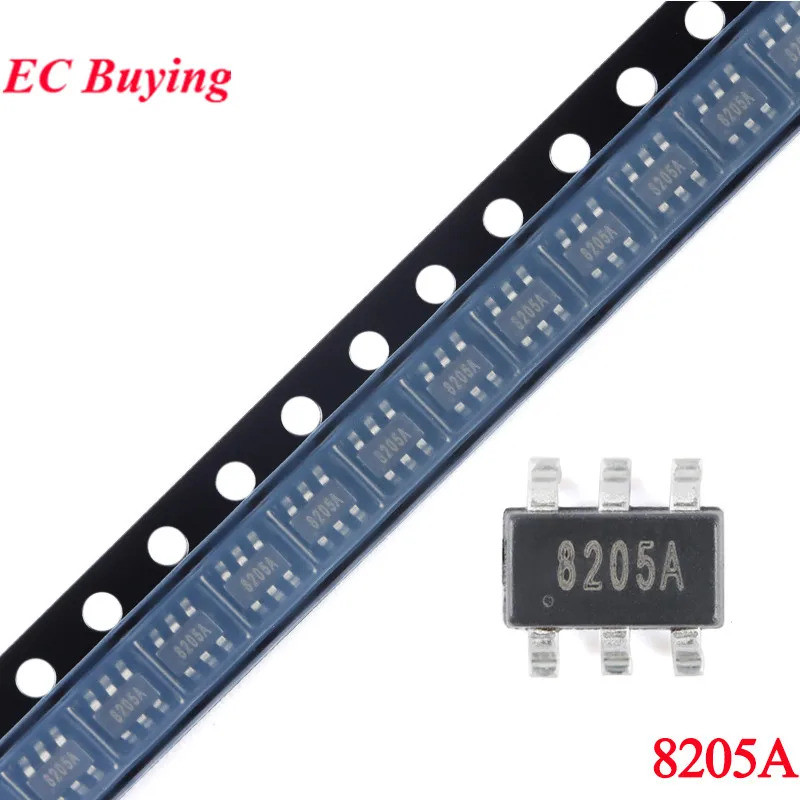 8205A 8205 SOT-23-6 20V / 5A Dual N-kênh MOS Hiệu Ứng Trường Chip Transistor Chip Mới Ban Đầu SMD IC