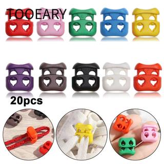 CÔNG CỤ 20 Chiếc Đậu Chuyển Đổi Kẹp Nhựa Chất Lượng Cao Nhiều Màu Trang Phục Khóa Dây Giày