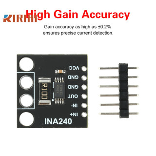 RIRIHI Bộ khuếch đại phát hiện dòng điện INA240A1/2/3/4 Mô-đun INA240 Giám sát hiện tại Mô-đun thu hồi dòng điện hai chiều